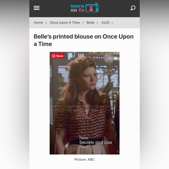 RED Valentino Printed Silk Blouse - Picture 2 of 4